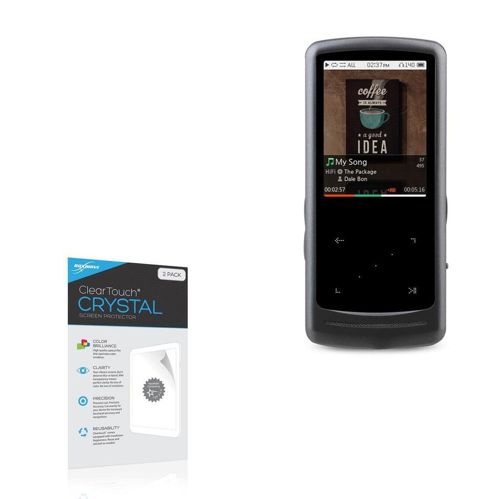 BoxWave Screen Protector Compatible with Cowon iAUDIO HiFi - ClearTouch Crystal (2-Pack), HD Film Skin - Shields from Scratches