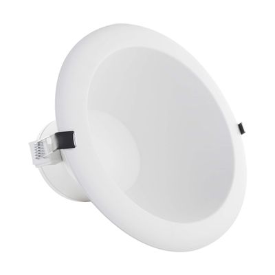 Satco CCT and Wattage Selectable LED Commercial Recessed Downlight, 8 Inches, White