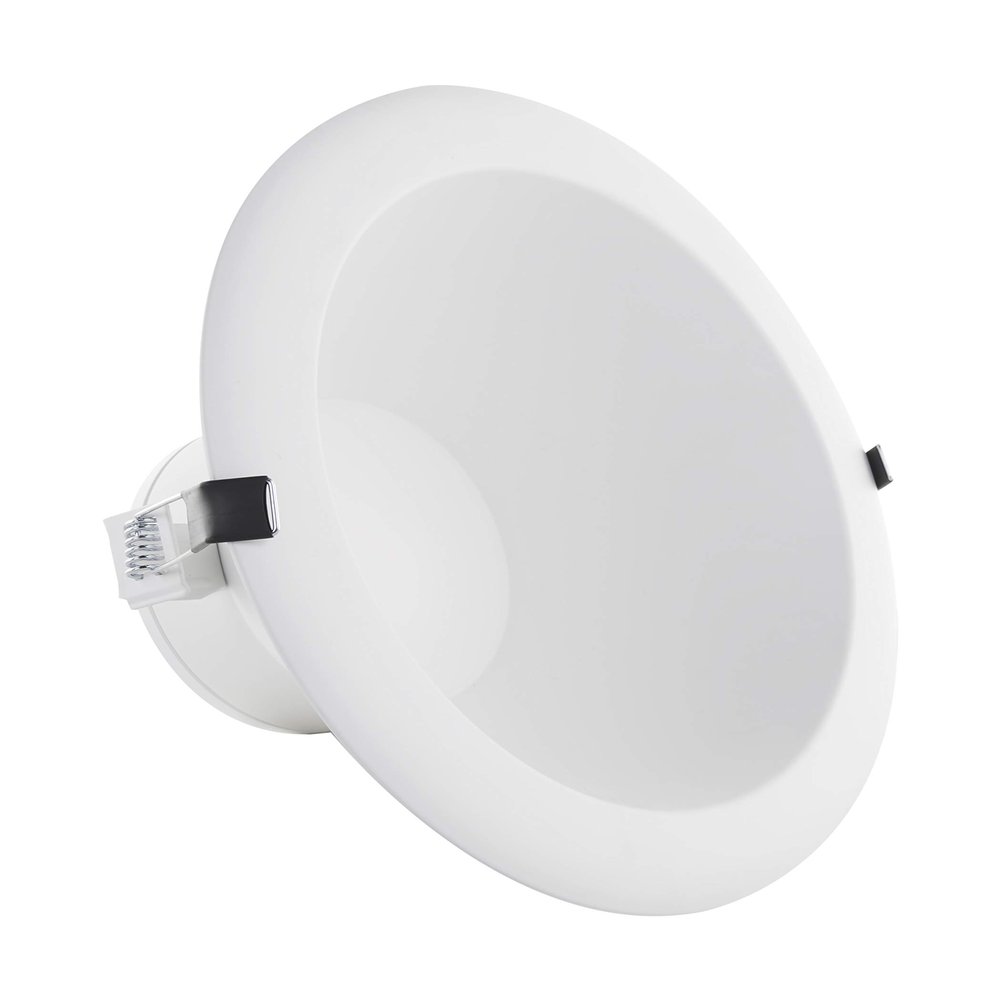 Satco CCT and Wattage Selectable LED Commercial Recessed Downlight, 8 Inches, White
