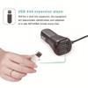 Bluetooth FM Transmitter for Car, Wireless Bluetooth 2.1 in-Car Radio Adapter Car Kit with Handsfree Calling, 2 USB Ports, LED Display, Support TF Card, U-Disk, AUX Output view 4