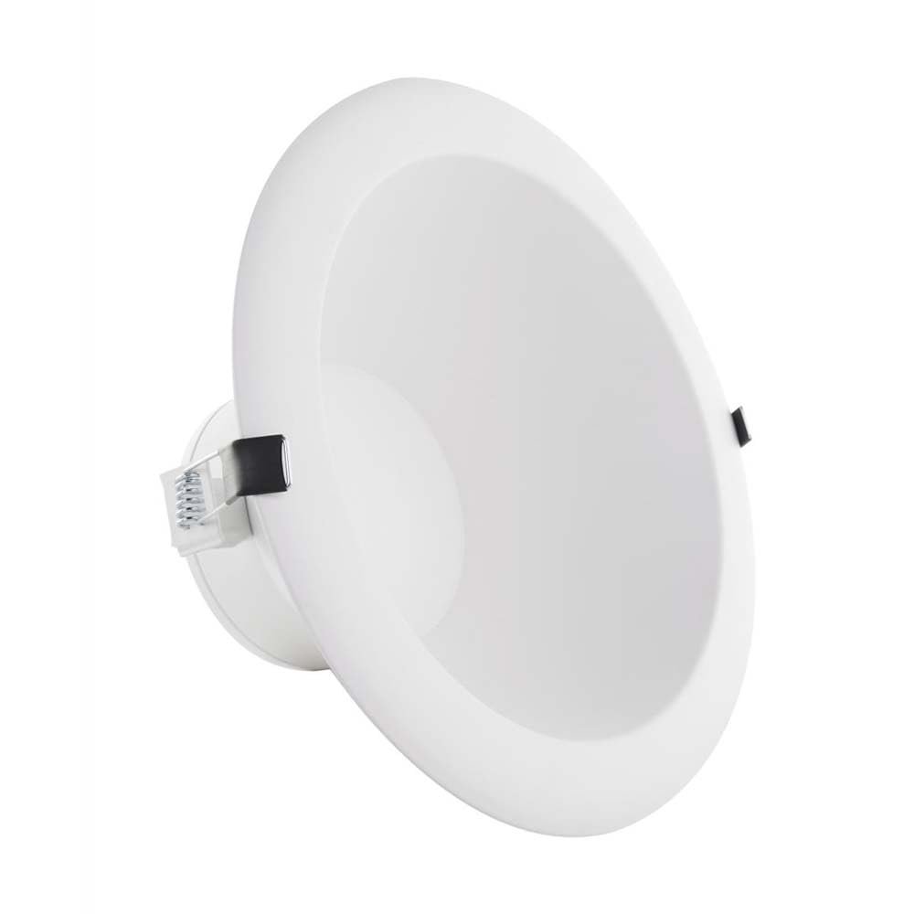Satco CCT and Wattage Selectable LED Commercial Recessed Downlight, 6 Inches, White
