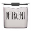 Black - Detergent Vinyl Decal - Laundry Room - Farmhouse Skinny Font - 6.25w x 2.5h inches - Die Cut Sticker view 2