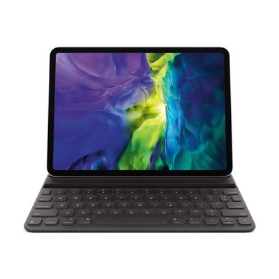 Apple Smart Keyboard Folio: iPad Keyboard case for iPad Pro 11-inch (1st, 2nd, 3rd, 4th Generation) and iPad Air (4th, 5th Generation), Two Viewing Angles, Front Back Protection, German - Black