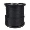 1/2 inch Black Dacron Polyester Rope - 250 Foot Spool | Solid Braid - Industrial Grade - High UV and Abrasion Resistance - Low Stretch view 1