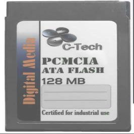 128MB (Megabyte) Industrial PCMCIA ATA Flash Card