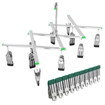 Darkroom Film Negative Drying Hanging Rack Frame Foldable Hanger Windproof 10 Clips for 35mm 120 4x5'' Film