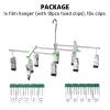 Darkroom Film Negative Drying Hanging Rack Frame Foldable Hanger Windproof 10 Clips for 35mm 120 4x5'' Film view 2