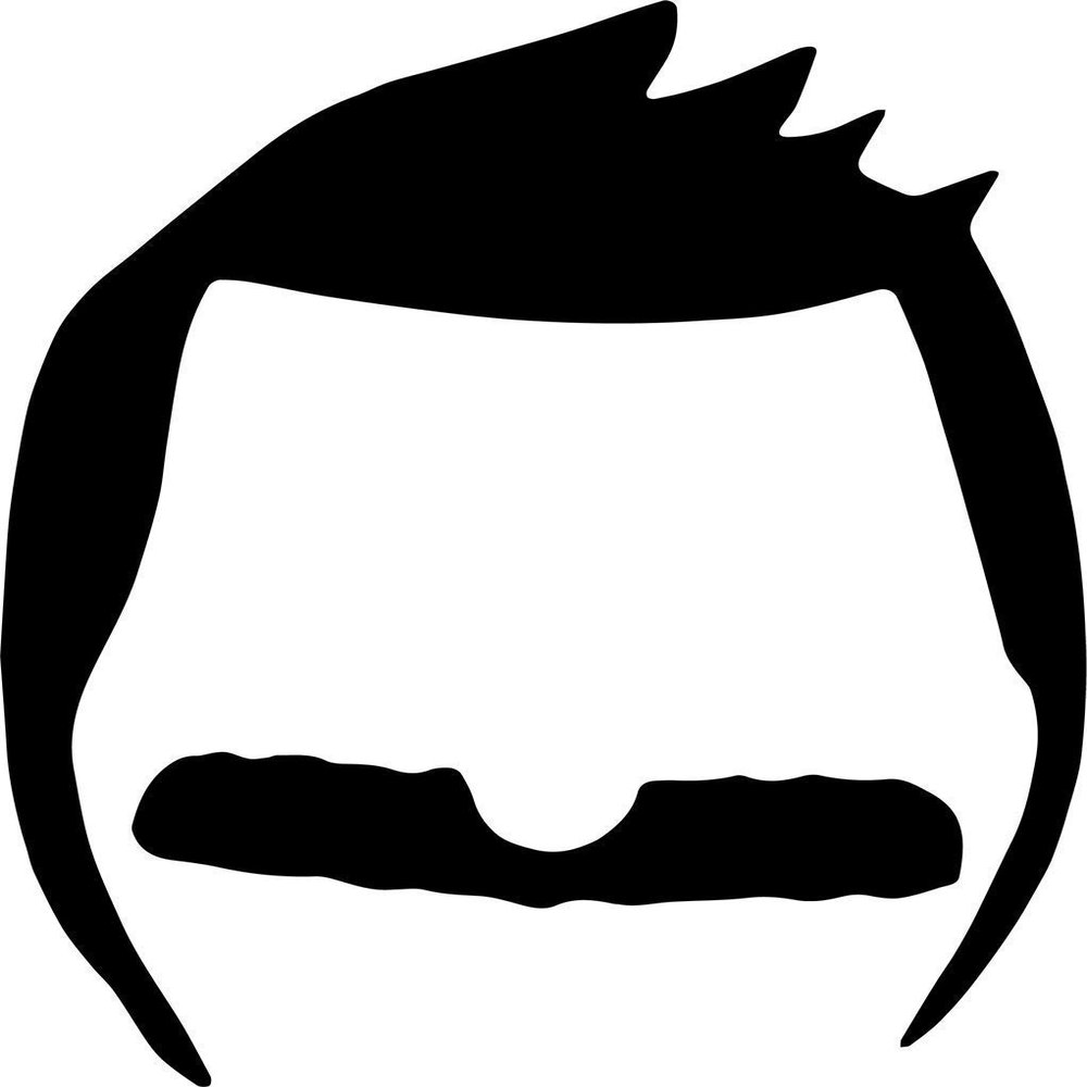 Bob's Burger TV Series 5" Tall Bob Belcher Head Die Cut Decal - Black Color