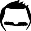 Bob's Burger TV Series 5" Tall Bob Belcher Head Die Cut Decal - Black Color view 1