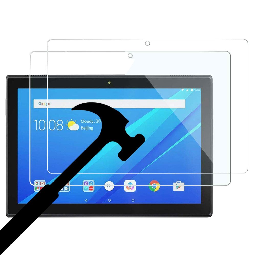 [2 Pack] EpicGadget Screen Protector for Lenovo Smart Tab M10 TB-X505F/TB-X605F, Anti Scratch 9H Hardness Tempered Glass Screen Protector for Lenovo Tablet M10 10.1 Inch Display 2019/2018 Released
