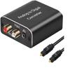 Analog to Digital Audio Converter,Hdiwousp Aluminum RCA to Optical with Optical Cable, Stereo L/R and 3.5mm Jack to Digital Toslink Coaxial Audio Adapter Compatible with PS4 Xbox HDTV DVD Headphone. view 1