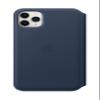 Apple Leather Folio (for iPhone 11 Pro Max) - Deep Sea Blue view 2