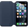 Apple Leather Folio (for iPhone 11 Pro Max) - Deep Sea Blue view 4