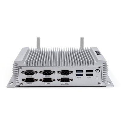 BASOARO Industrial Mini PC Win 10 Pro Fanless Computer Core i7 4500U, 8GB RAM 128GB SSD, Gigabit Ethernet, HD VGA Dual Displays, 6 RS232 COM, 4 USB3.0, 4 USB2.0, WiFi, BT