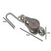 Washing LINE Cable Rope Pulley with Hook GALVANISED Steel view 2