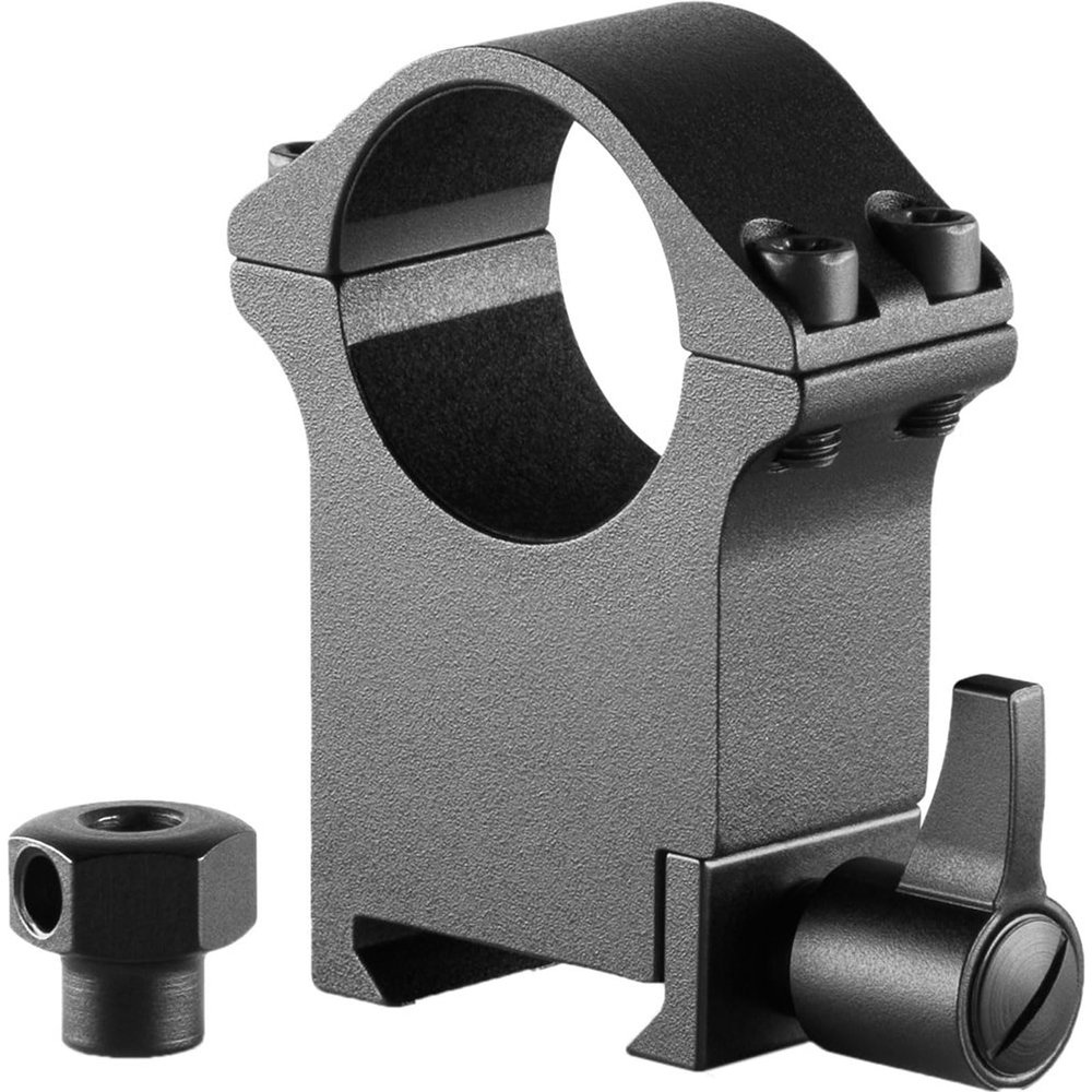 Professional Steel Ring Mounts 1", Extra High, With Lever (fitted) & Nut