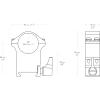 Professional Steel Ring Mounts 1", Extra High, With Lever (fitted) & Nut view 3