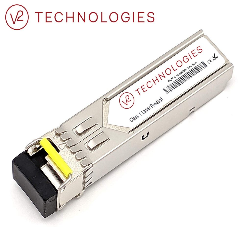 1000BASE-BX SFP, Cisco Compatible, 10KM DDM SMF, Equivalent to GLC-BX-U, SFP to RJ45, V2 Technologies Networking Transceivers