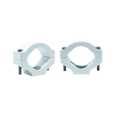 Erwin Vega Mounting Clamp for RPM Series Marine Wake Tower Speaker, .75-1.5 Bracket, Durable Aluminum, Powder Coat Finish in White, Black, Gray - Essential Car Accessory & Speaker Mount TCSMWHT