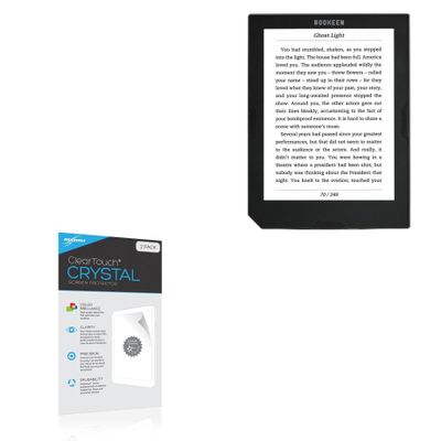 BoxWave Screen Protector Compatible with Bookeen Cybook Muse Light - ClearTouch Crystal (2-Pack), HD Film Skin - Shields from Scratches