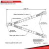 KStrong UFL206121 Twin Leg 100% Tie-Off Elasticated Design Shock Absorbing Lanyard with 3 Snap Hooks (Steel), ANSI Compliant, 6-Ft, Red view 2