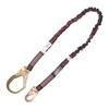 KStrong UFL204111 Internal Design Shock Absorbing Lanyard with Snap Hook and Rebar Hook, ANSI Compliant, 6-Ft, Black/Red view 1