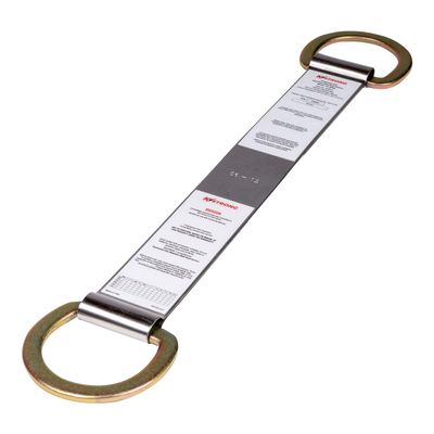 KStrong UFA30020 Permanent Use Stainless Steel Roof Anchor with D-Rings, ANSI Compliant, 18.16" x 1.73 (461 x 44 mm)