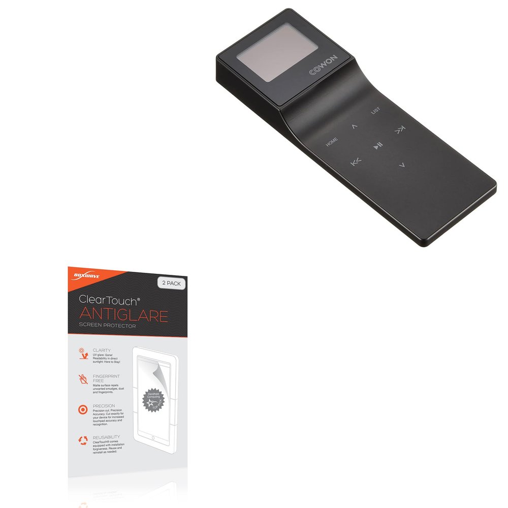 BoxWave Screen Protector Compatible with Cowon iAUDIO E3 - ClearTouch Anti-Glare (2-Pack), Anti-Fingerprint Matte Film Skin