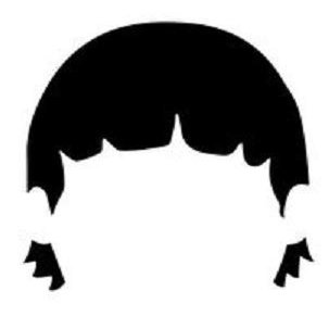 Bob's Burger TV Series 5" Tall Gene Belcher Head Die Cut Decal - Black Color