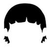 Bob's Burger TV Series 5" Tall Gene Belcher Head Die Cut Decal - Black Color view 1