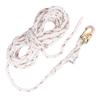 KStrong UFR100025 Vertical 5/8 Diameter Polysteel Rope Lifeline, Locking Snap Hook On Anchor End, Other End Cut and Taped, ANSI Compliant, 25-Ft, Yellow view 1