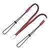KStrong UDL100012 Kaptor Twin Leg Tool Lanyard, ANSI Compliant, 35-53" (Relaxed - Expanded), Red/Black view 1