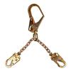 KStrong Work Positioning Rebar Chain Assembly with Swivel Hook, Two Forged Snap Hooks at Leg Ends, 24-Inch, ANSI Compliant view 1