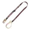 KStrong UFL201111 Clear Pack Design Shock Absorbing Lanyard with Steel Snap Hook and Rebar Hook, ANSI Compliant, 6-Ft, Black/Red view 1