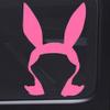 Bob's Burger TV Series 6" Tall Playboy Bunny Ear Die Cut Decal - Pink Color view 1