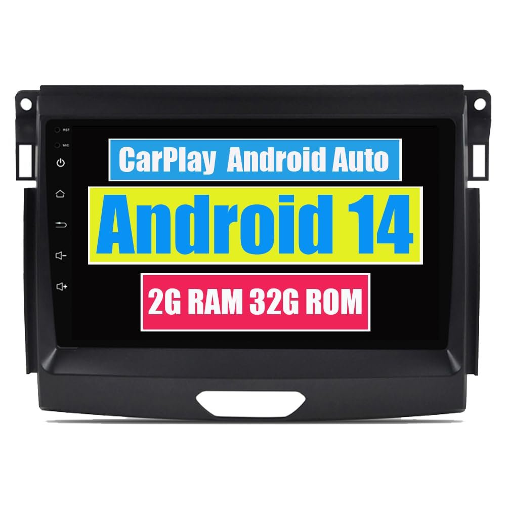 RoverOne Car Stereo GPS for Ford Ranger Everest Raptor 2016 2017 2018 2019 Android Navigation Radio Multimedia Touch Screen Bluetooth WiFi DSP CarPlay Android Auto