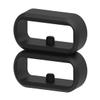 18mm /20mm / 22mm / 24mm / 26mm / 28mm Silicone Rubber Fastener Rings Watch Bands Security Loop Wristband Fastener Band Keeper Loops Replacement 11Pack Watch Band Fasteners (Black, for 20mm Band) view 4
