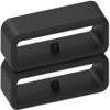 18mm /20mm / 22mm / 24mm / 26mm / 28mm Silicone Rubber Fastener Rings Watch Bands Security Loop Wristband Fastener Band Keeper Loops Replacement 11Pack Watch Band Fasteners (Black, for 22mm Band) view 3