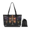 ALAZA Dragonfly Laptop Tote Bag,Fits 15.6 Inch Laptop,Womens Lightweight Canvas Leather Tote Bag Shoulder Bag view 2