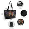 ALAZA Dragonfly Laptop Tote Bag,Fits 15.6 Inch Laptop,Womens Lightweight Canvas Leather Tote Bag Shoulder Bag view 4