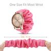 200Pcs Compatible for Garmin vivomove HR Band, Blueshaw Fabric Elastic Scrunchie Elastic Watch Band Women Cute Replacement Straps for Garmin vvomove HR Smartwatch (Pink) view 3