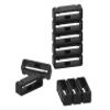 18mm /20mm / 22mm / 24mm / 26mm / 28mm Silicone Rubber Fastener Rings Watch Bands Security Loop Wristband Fastener Band Keeper Loops Replacement 11Pack Watch Band Fasteners (Black, for 26mm Band) view 2