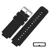 18mm /20mm / 22mm / 24mm / 26mm / 28mm Silicone Rubber Fastener Rings Watch Bands Security Loop Wristband Fastener Band Keeper Loops Replacement 11Pack Watch Band Fasteners (Black, for 24mm Band) view 4