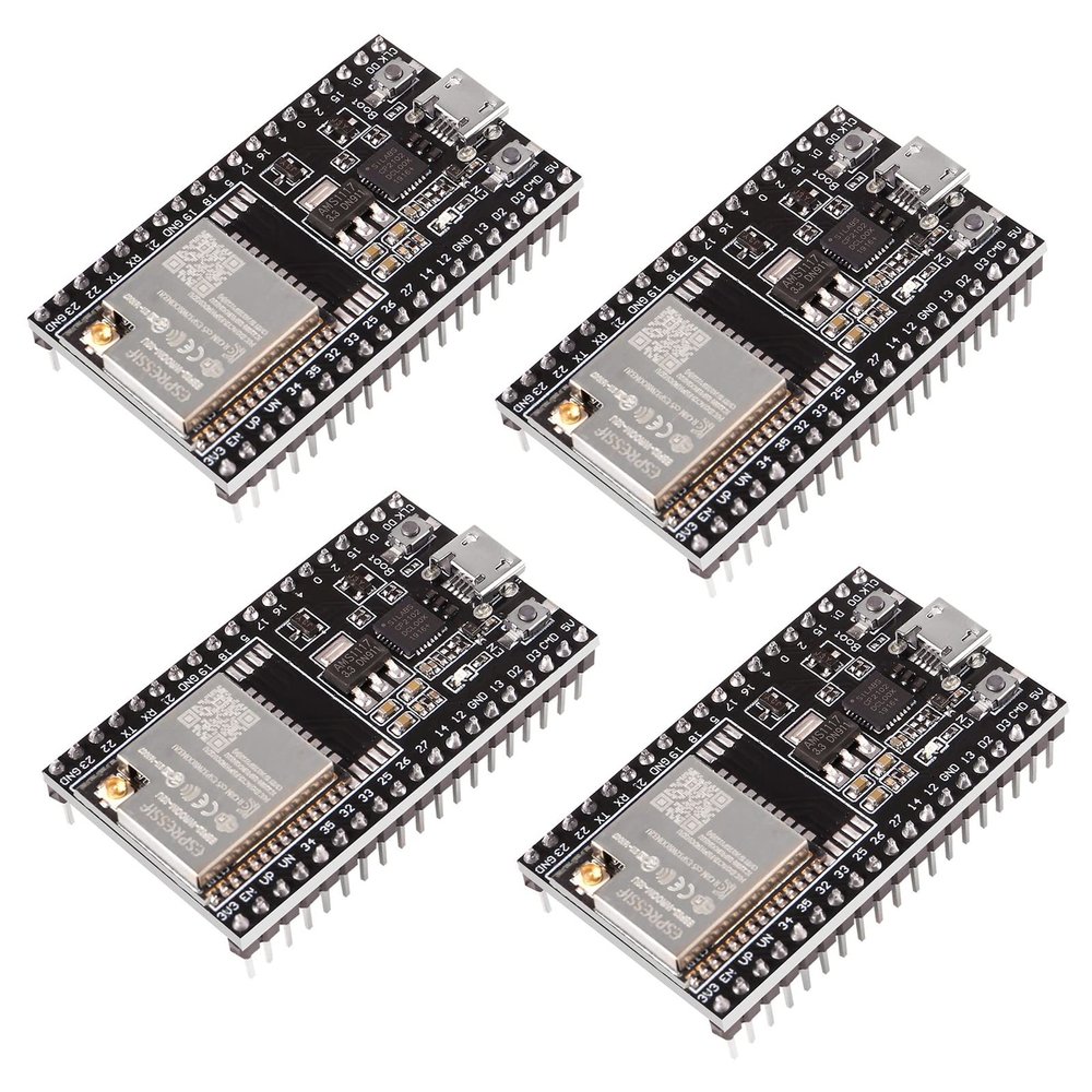 ACEIRMC 4pcs ESP32-DevKitC core Board ESP32 Development Board ESP32-WROOM-32D WiFi Bluetooth Development Board for Arduino IDE (WROOM-32U)