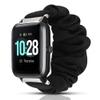200Pcs for ID205 Bands, Blueshaw (23mm) Fabric Elastic Scrunchie Elastic Watch Band Women Cute Replacement Straps Compatible for YAMAY SW020 ID205 Smart Watch (Black) view 1