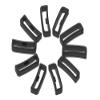 18mm /20mm / 22mm / 24mm / 26mm / 28mm Silicone Rubber Fastener Rings Watch Bands Security Loop Wristband Fastener Band Keeper Loops Replacement 11Pack Watch Band Fasteners (Black, for 28mm Band) view 1