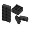 18mm /20mm / 22mm / 24mm / 26mm / 28mm Silicone Rubber Fastener Rings Watch Bands Security Loop Wristband Fastener Band Keeper Loops Replacement 11Pack Watch Band Fasteners (Black, for 28mm Band) view 4