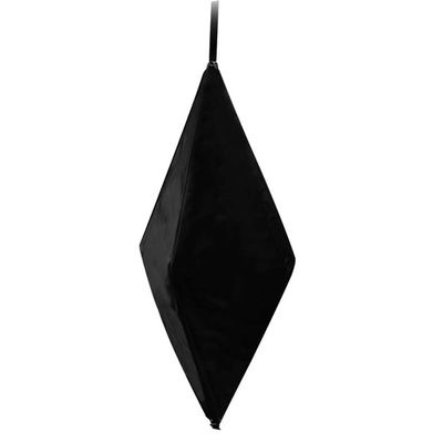 LALIZAS Day Signal, Diamond, 47.24x23.62 inches (1200x600mm), Black, Made of Heavy-Duty Fabric with Foldable Inner framing with Webbing