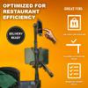 iBOLT Tablet Tower- Point of Purchase/POS Clamp Mount - with 3 TabDock Holders Perfect for Multiple delivery Applications (DoorDash, Uber eats, Postmates, etc.) Fits 7 to 10 inch Tablets view 3