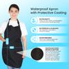Hair Stylist Apron - Black - PU Waterproof Salon Apron Cosmetology view 2
